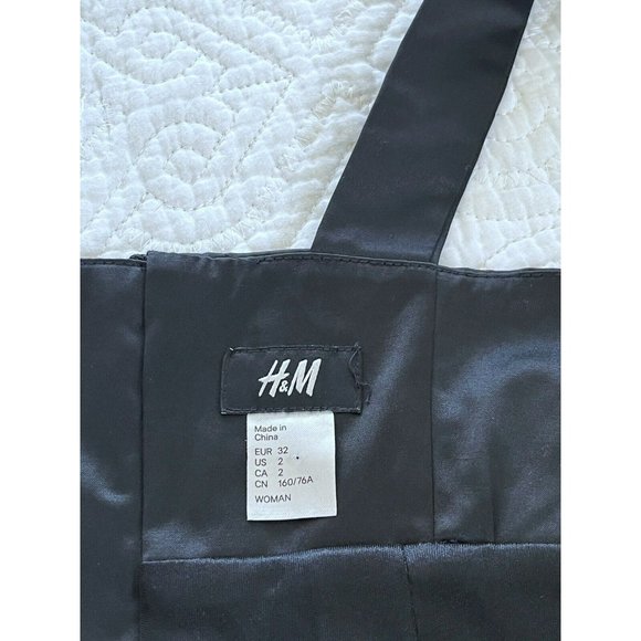 H&M  Black Pink Blue Green Color Block Body Con Sleeveless Dress 80s Sz 2 - Picture 4 of 7